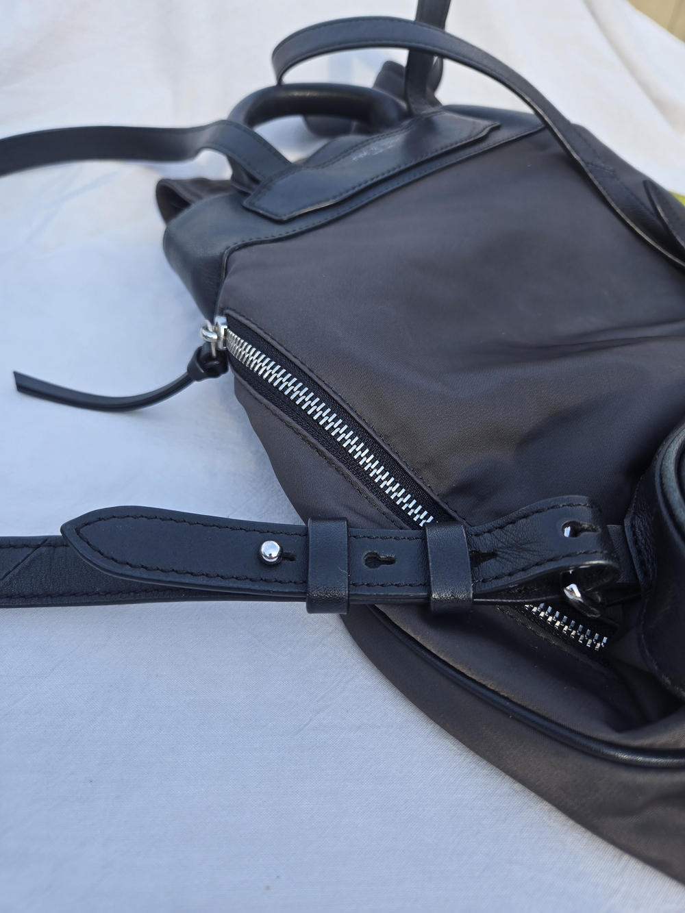 rag & bone Black Nylon Backpack with Silver Hardware - Picture 8 of 12